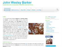 Tablet Screenshot of johnwesleybarker.com